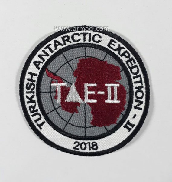 tae 2 turkish antarctic Embroidery Logo patch Nakış Arma