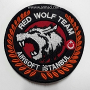 Red Wolf Team Airsoft Logo Nakış Arma işleme