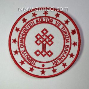 T.C. kültür bakanlığı logo nakış arma brove etiket