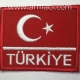 türkiye yazılı Türk Bayrağı bayrak logo nakış arma peç brove yama etiket flag