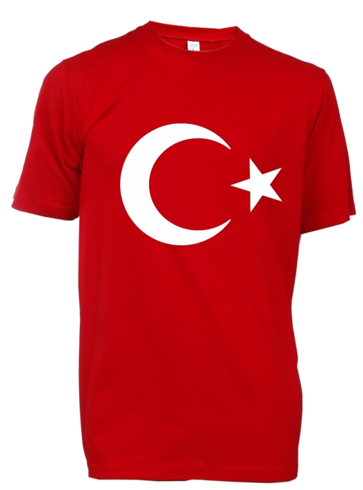 Türk Bayraklı Tişört Flex Baskılı