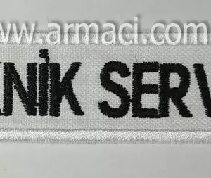 teknik servis logo nakış arma peç yama brove işleme etiket